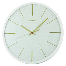 White Speckled Horatio Wall Clock